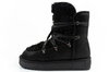 D. Franklin Damen Winterstiefel, modisches Fellfutter, isoliert, schwarzer High-Top