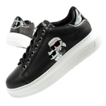 Karl Lagerfeld Kapri Schuhe Sneakers Damen Sport Leder schwarz [KL62524T 000]