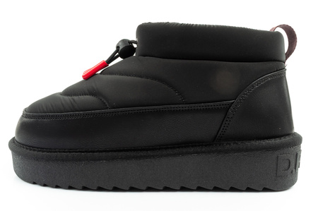 D.Franklin Damen Winterstiefel, modische, isolierte schwarze Stiefeletten