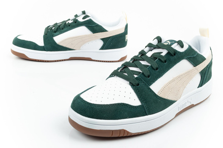 Puma Rebound v6 Herren-Sneaker, modisch, bequem, Weiß, Grün