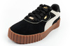 Puma Carina 3.0 Damen-Sneaker, Leder, Schwarz, Modisch