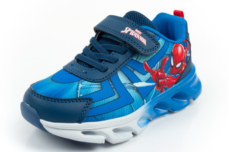 Leomil Spiderman Kinder-Sneaker, leicht, mit Klettverschluss und LED-Beleuchtung, blau