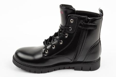 Levi's Mädchen-Ankle-Boots Pasadena SE, Schwarz, mit Reißverschluss