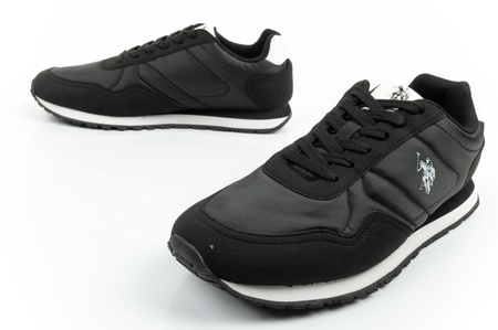 U.S. Polo Assn. Herren-Sneaker, modisch, bequem, Schwarz