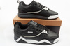 Fila Herren-Sportschuhe Casim schwarze Sneaker aus Leder bequem