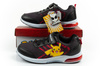 Leomil Kinder-Sportschuhe, leichte Pokémon-Sneaker mit Klettverschluss und LED-Beleuchtung, Schwarz