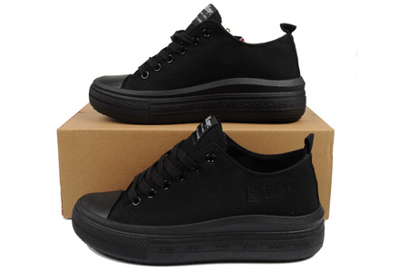 Lee Cooper Damen-Sneaker [LCW-23-44-1624L], schwarz.