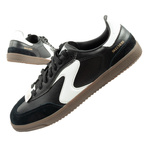 Skechers Kickoff Damen-Sneaker aus schwarzem Leder