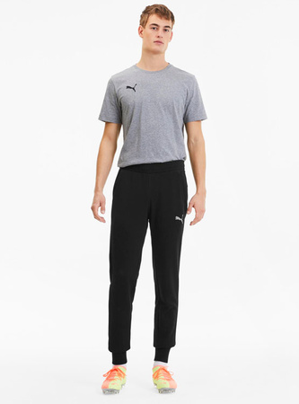 Puma Herren-Trainingshose aus Baumwolle, Schwarz, bequem, sportlicher Stil