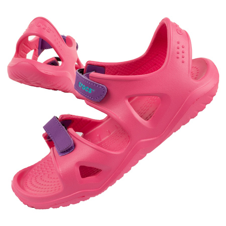 Crocs Swiftwater Kindersandalen [204988-600] rosa.