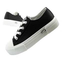 Lee Damen-Sneaker Isla, Schwarze Plateausohle, Komfortabel