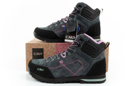 CMP Alcor Damen-Wanderschuhe aus Leder, robust, wasserdicht, knöchelhoch, Grau