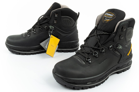 Grisport Herren-Trekkingschuhe Nero Dakar SPO-TEX aus Leder, Schwarz