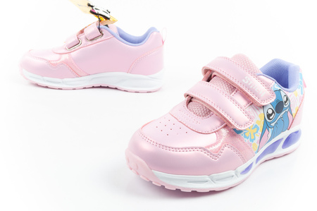 Leomil Stitch Kinder-Sportschuhe – Leichte Sneaker mit Klettverschluss und LED-Beleuchtung