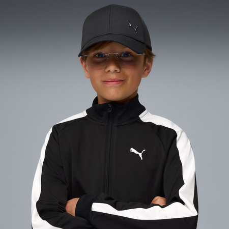 Puma Ess Metal Kinder-Baseballkappe, verstellbar, Schwarz, Baumwolle
