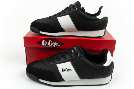 Lee Cooper Herren-Sneaker, modisch, bequem, Schwarz