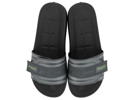 Rider Walk Herren Flip-Flops, sportlich, bequem, grau, mit Klettverschluss [12394 BB536]