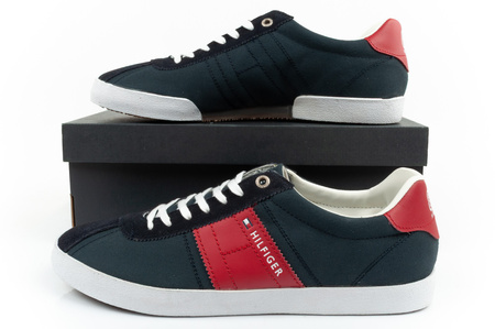 Tommy Hilfiger Herrenschuhe Sneakers modisch bequem marineblau [FM56821095 403]