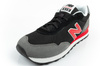 New Balance 515 Herren-Sneaker, modisch, bequem, Schwarz, Rot
