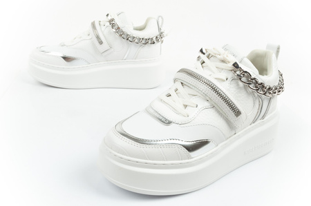 Karl Lagerfeld Anakapri Schuhe Sneakers Damen Sport Leder weiß [KL63543 01S]