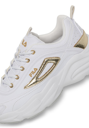 Fila Skye ZP Damen-Sneaker, modisches Weiß mit Gold