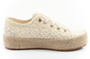 Lee Cooper Damen-Sneaker mit Schnürung, beige Plateau