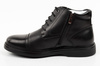 Elegante, gefütterte Herren-Ankle-Boots aus schwarzem Leder von Lee Cooper