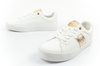 Lee Cooper Damen-Sneaker, modisches Weiß und Gold