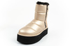 Karl Lagerfeld Thermo Damen Schneestiefel Stiefeletten mit Fell gold [KL48554 HGD]
