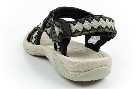 CMP Hamal Damen-Sandalen mit Klettverschluss, Trekkingsohle, Grün