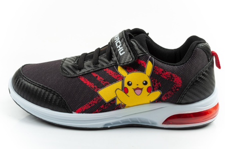 Leomil Kinder-Sportschuhe, leichte Pokémon-Sneaker mit Klettverschluss und LED-Beleuchtung, Schwarz