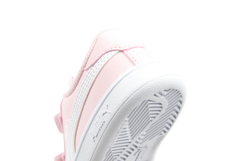 Puma Smash v2 Kindersportschuhe [365183 49], Rosa und Weiß.