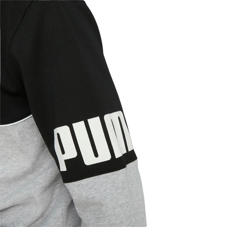 Puma Herren-Sport-Sweatshirt mit Reißverschluss [849842 04], Grau und Schwarz.