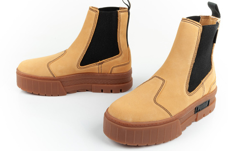 Puma Mayze Chelsea Wildleder Damen Stiefeletten [382829 04] braun.