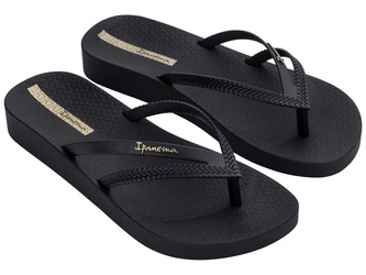 Ipanema Damen-Flip-Flops Bossa Soft V, bequem, schwarz, modisch