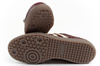 Adidas Samba Damen-Sportschuhe, Modische Leder-Sneaker, Burgunderrot