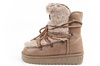 D. Franklin Damen Winterstiefel, modisches Fellfutter, brauner High-Top