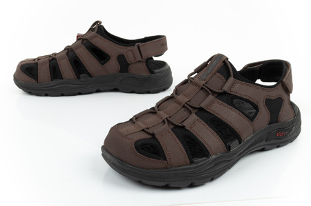 Skechers Arch Fit Herrensandalen [204348/CHOC], braun.