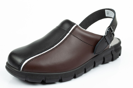 Clogs Flip-Flops medizinische Schuhe Abeba Leder [57315]