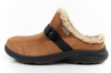 Keen Damen-Hausschuhe Hood Clog [1026803] Hausschuhe mit Schaffell, braun.