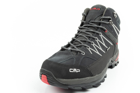 CMP Rigel Herren-Wanderschuhe aus Leder, strapazierfähig, wasserdicht, Overknee, Grau