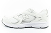 New Balance Herren-Sportschuhe, strapazierfähig, modisch, Weiß und Silber