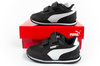 Puma ST Runner [384903 01] Kinder-Sportschuhe mit Klettverschluss, schwarz.