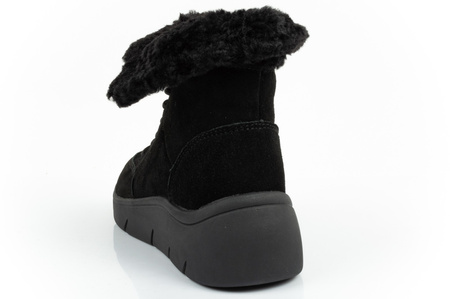 Scholl Stelvio Damen Sportschuhe, Stiefeletten [F302321004] isoliert, schwarz.