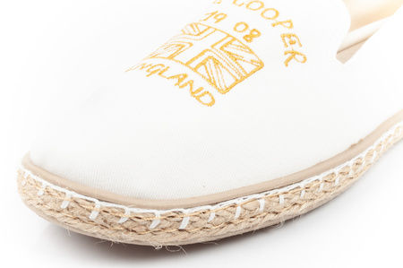 Lee Cooper Damen-Espadrille-Schuhe [LCW-24-47-2701L], weiß.