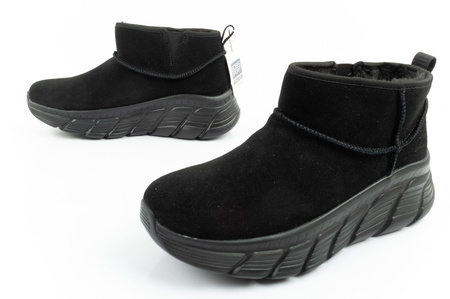 Skechers Damen-Winterstiefel – Isolierte Lederstiefeletten