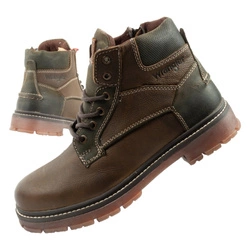Wrangler Allan Mid Herren Chelsea Boots, elegante Lederstiefelette, Grünbraun