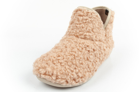 Scholl Maddy Bootie Damenhausschuhe [F309091002] isoliert, beige.