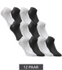 Jack&Jones Unisex Baumwollsocken [12260511 BLK/WHT] 12er-Pack, schwarz, weiß.