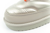 D.Franklin Damen Winterstiefel, modische, isolierte, silberne Stiefeletten